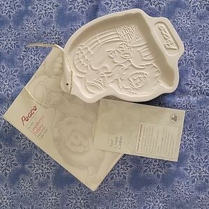 Vintage Longaberger Pottery Peace Angel cookie mold